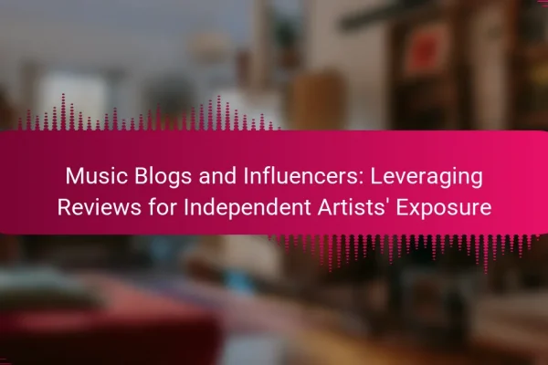 Music Blogs and Influencers: Leveraging Reviews for Independent Artists’ Exposure